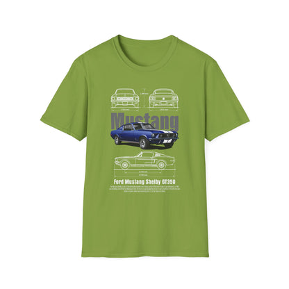 Ford Mustang Shelby GT350 Unisex Softstyle T-Shirt - Car Lovers Tee - CreativeRino