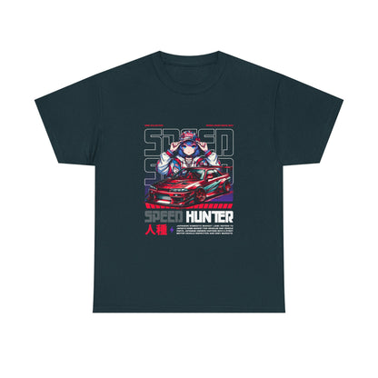 Speed Hunter Unisex Heavy Cotton Tee - Perfect T-shirt for Car Enthusiasts - CreativeRino