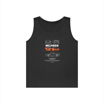 McLaren 720S Graphic Heavy Cotton Tank Top - Ideal for Car Enthusiasts - CreativeRino