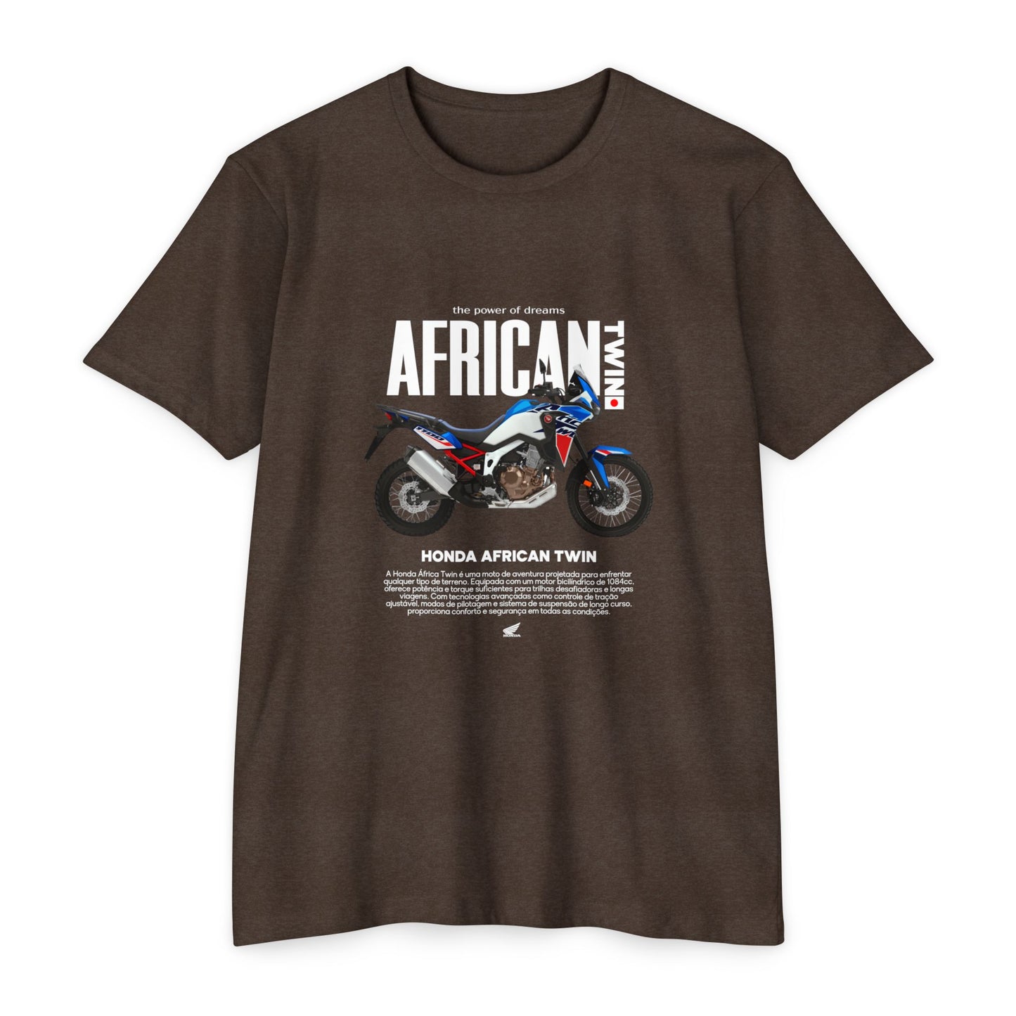Honda African Twin Unisex T-Shirt - Power of Dreams Motorcycle Tee - CreativeRino