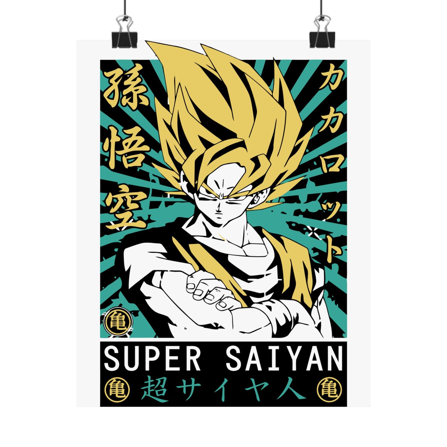 Super Saiyan Matte Vertical Poster | Anime Wall Art for Dragon Ball Fans - CreativeRino