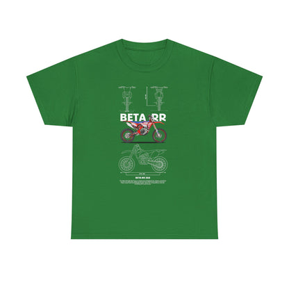 Unisex Heavy Cotton Tee - Beta RR Motorcycle Graphic T-shirt - CreativeRino