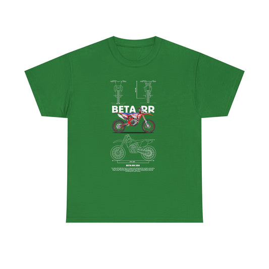 Unisex Heavy Cotton Tee - Beta RR Motorcycle Graphic T-shirt - CreativeRino
