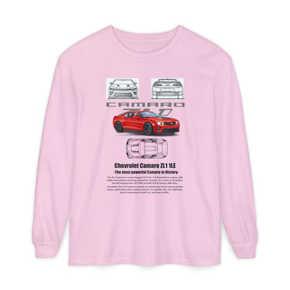 Chevrolet Camaro Long Sleeve T-Shirt for Car Enthusiasts - CreativeRino