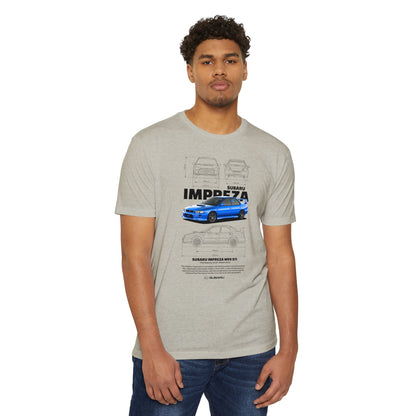 Subaru Impreza WRX STI Graphic Tee - Unisex CVC Jersey T-Shirt for Car Lovers - CreativeRino