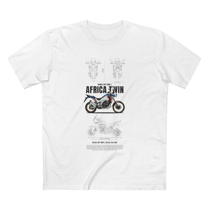 Honda CRF 1000 L Africa Twin ABS Motorcycle Enthusiast Tee - Africa Motorcycle T-shirt Design - CreativeRino