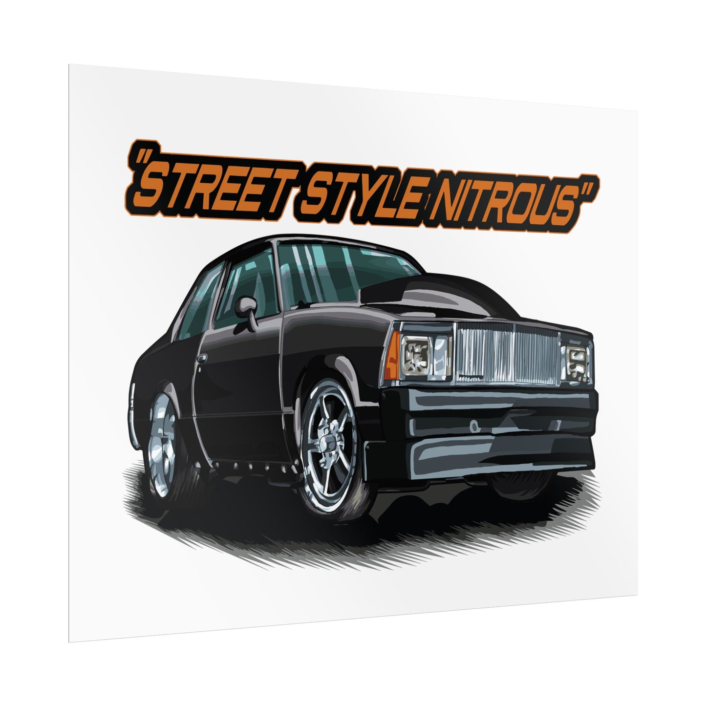 Street Style Nitrous Car Art Poster - CreativeRino
