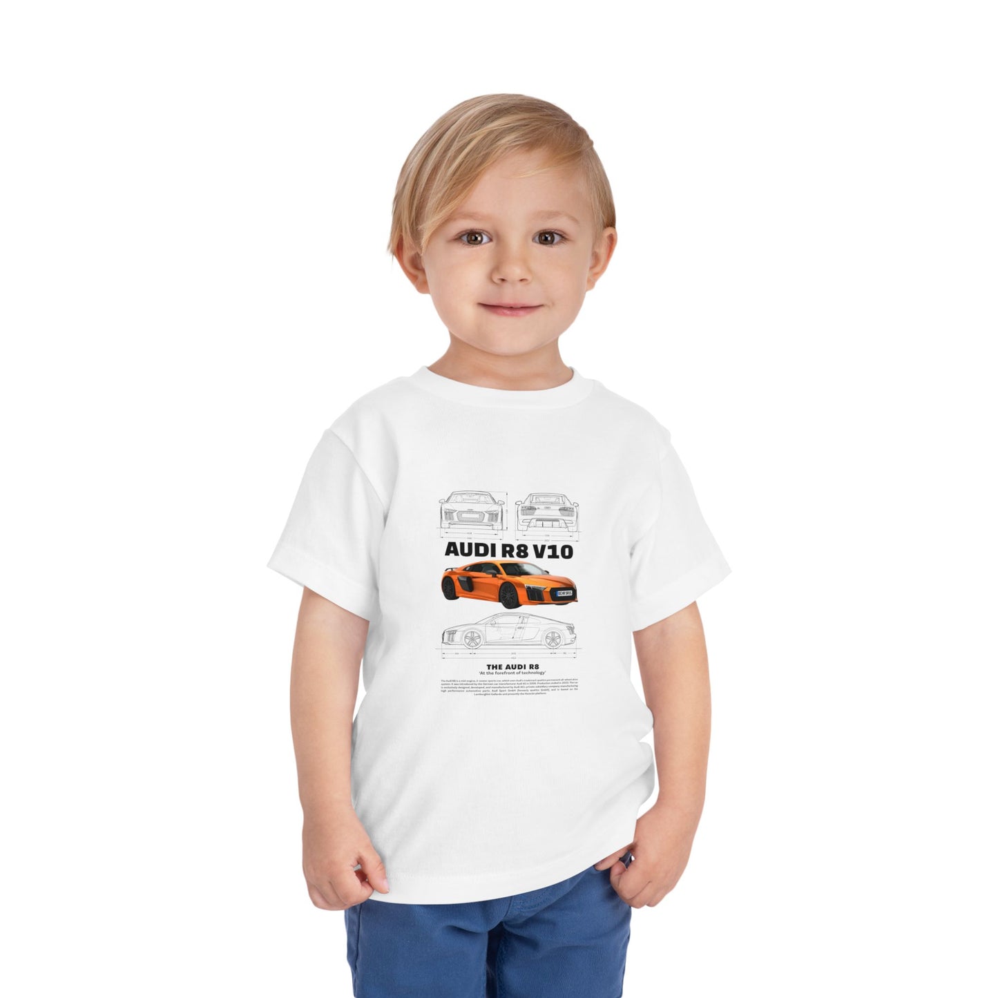 Audi R8 Car Lover Tee -  Graphic Short Sleeve Shirt | Car T-shirt - CreativeRino