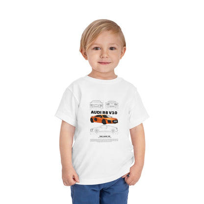 Audi R8 Car Lover Tee -  Graphic Short Sleeve Shirt | Car T-shirt - CreativeRino