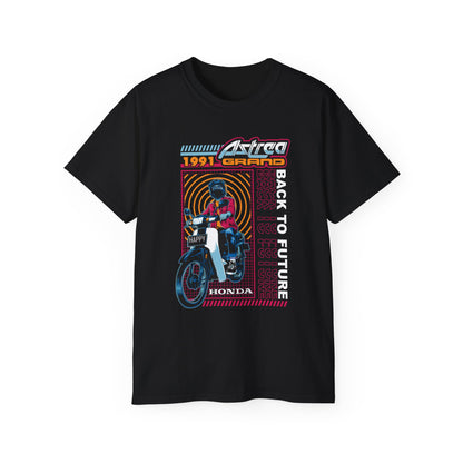 Honda Astrea Grand BTF Motorcycle - Perfect T-shirt for Bikers & Vintage Enthusiasts - CreativeRino