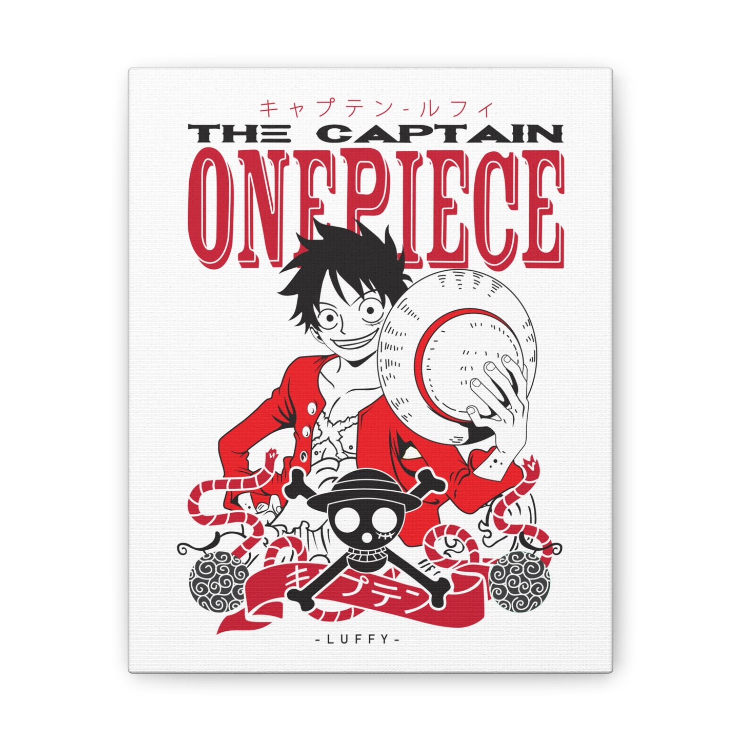 One Piece Canvas Wall Art - Luffy The Captain Decor - CreativeRino