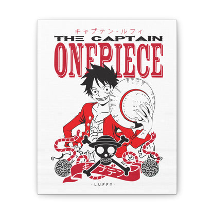 One Piece Canvas Wall Art - Luffy The Captain Decor - CreativeRino