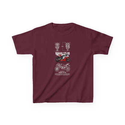 Yamaha VZR 98 Kids Heavy Cotton™ Tee - Cool Motorcycle T-shirt Design for Young Riders - CreativeRino