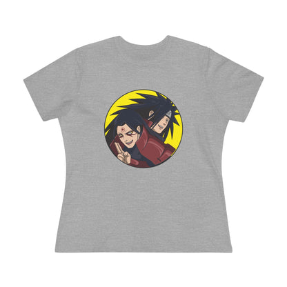 Retro Anime Women's Cotton Tee - Naruto Stylish, Fun, Perfect T-shirt for Fans! - CreativeRino