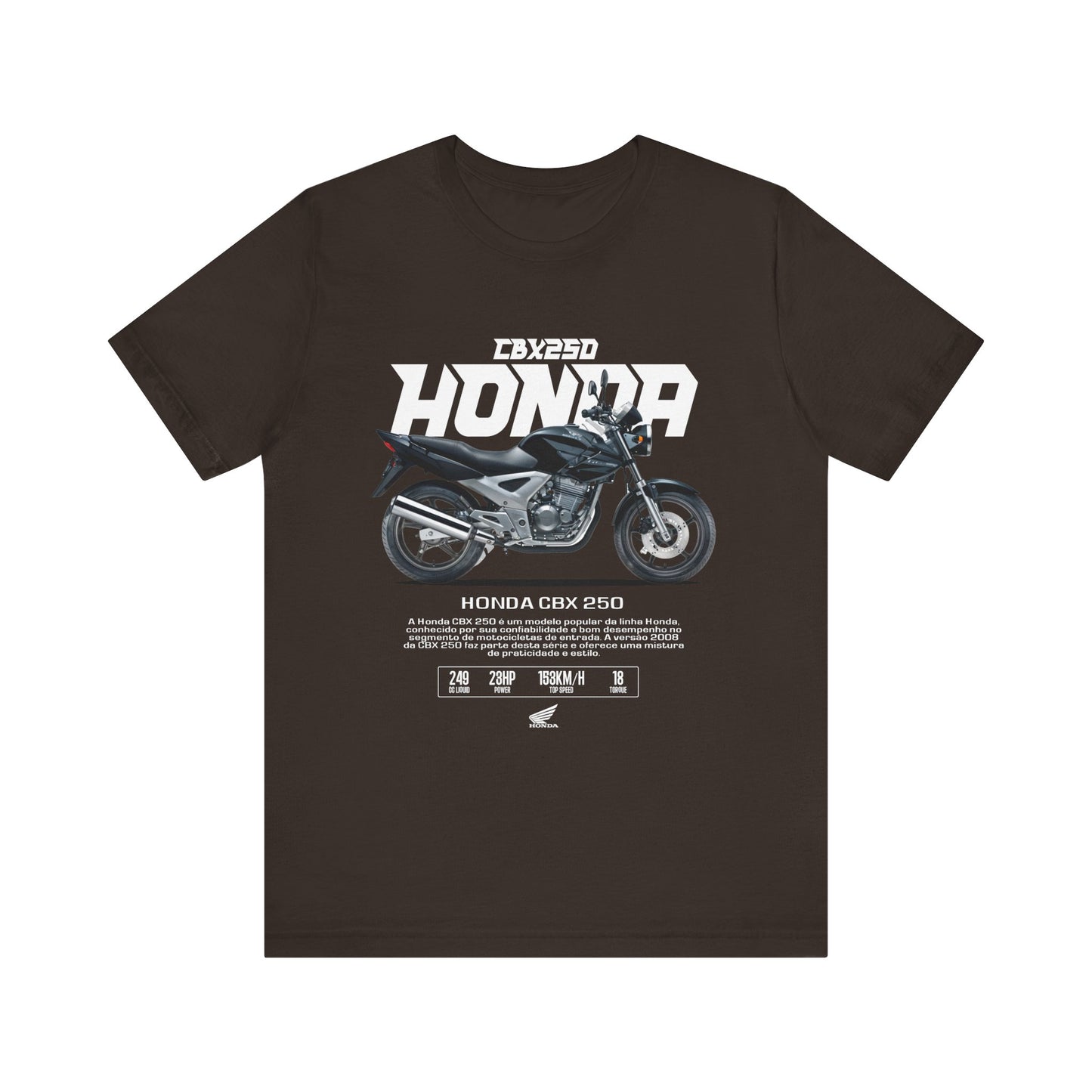 Honda CBX 250 Motorcycle Unisex T-Shirt - Bold Graphic Tee for Riders - CreativeRino