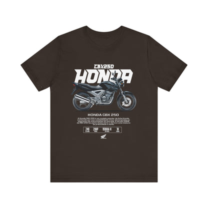 Honda CBX 250 Motorcycle Unisex T-Shirt - Bold Graphic Tee for Riders - CreativeRino