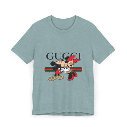 Gucci Mickey & Minnie Unisex T-Shirt, Fun Graphic Tee, Disney Fashion, Gift for Disney Lovers, Cute Casual Wear, Holiday Apparel - CreativeRino