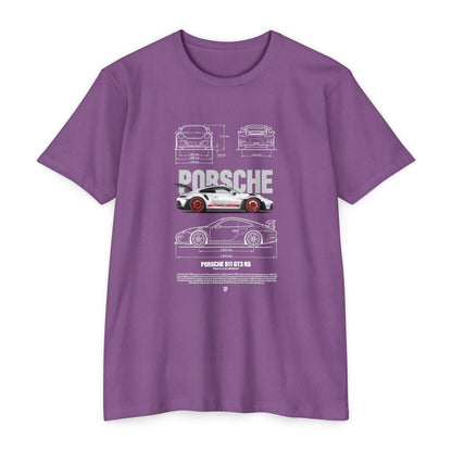 Porsche 911 GT3 Unisex CVC Jersey T-shirt - Classic Car Enthusiast Apparel - CreativeRino