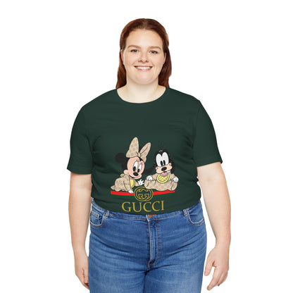 Mickey & Goofy Gucci Inspired Tee - Unisex Jersey Short Sleeve T-shirt - CreativeRino