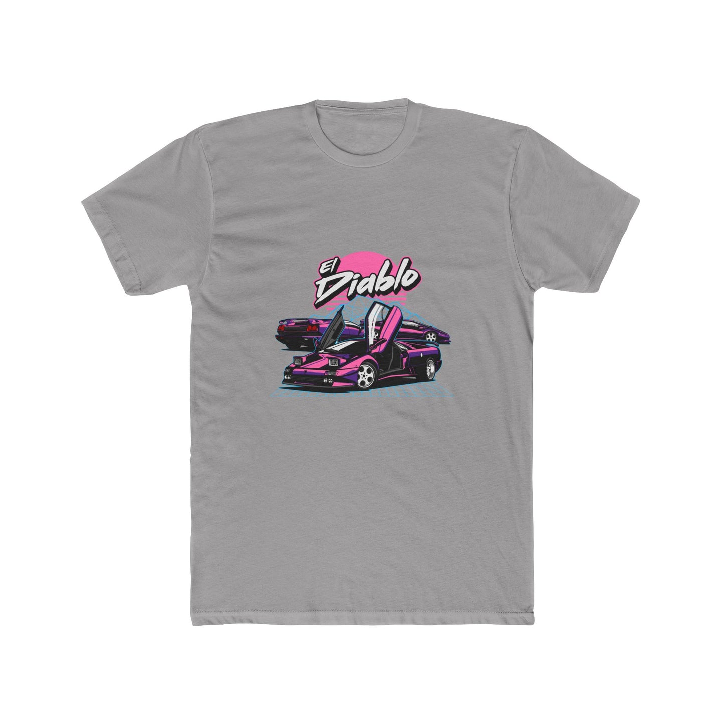 El Diablo Vintage Car Unisex Cotton Crew Tee - CreativeRino
