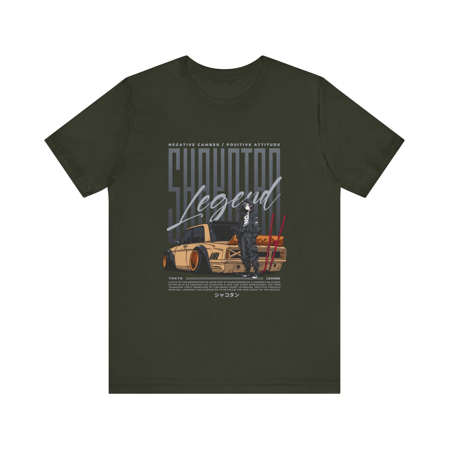 Vintage Graphic Car Tee - Negative Energy, Positive Attitude Car T-shirt - CreativeRino
