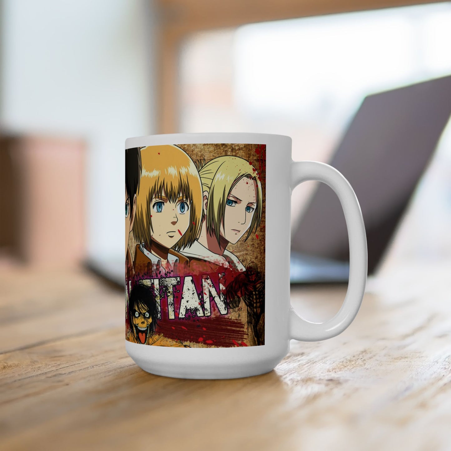 Attack on Titan Ceramic Mug Perfect for Fantasy Anime Lovers - CreativeRino