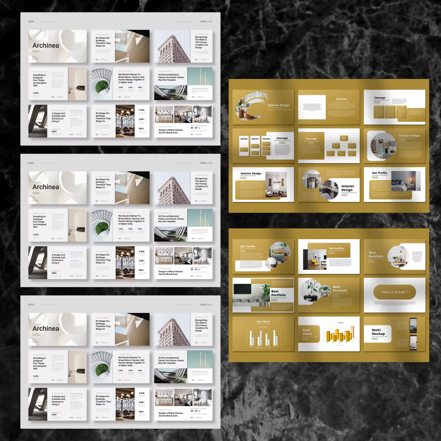 10 Interior Design Powerpoint Presentation Template Bundle