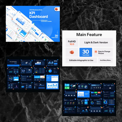 12 KPI Dashboard Powerpoint Presentation Template Bundle CreativeRino