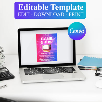 Game Show Birthday Invitation Template - CreativeRino