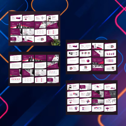 12 Business Powerpoint Presentation Template Bundle CreativeRino