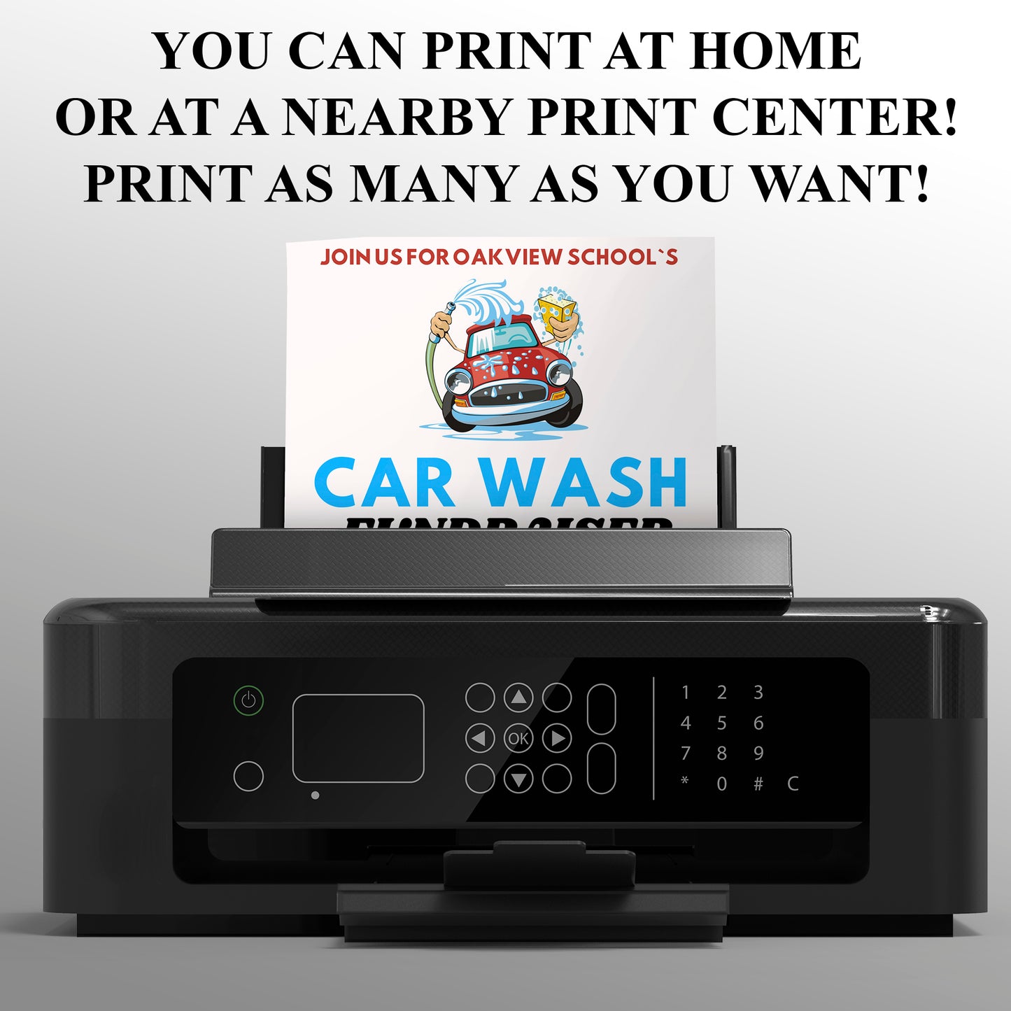 Car Wash Fundraiser Flyer Invite Template