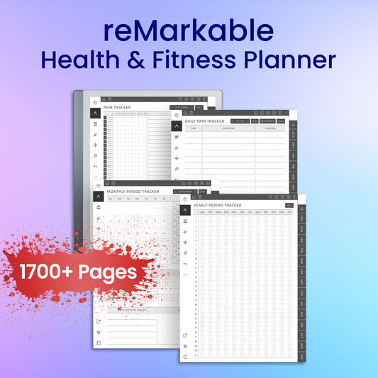 reMarkable 2 Health & Fitness Planner Template