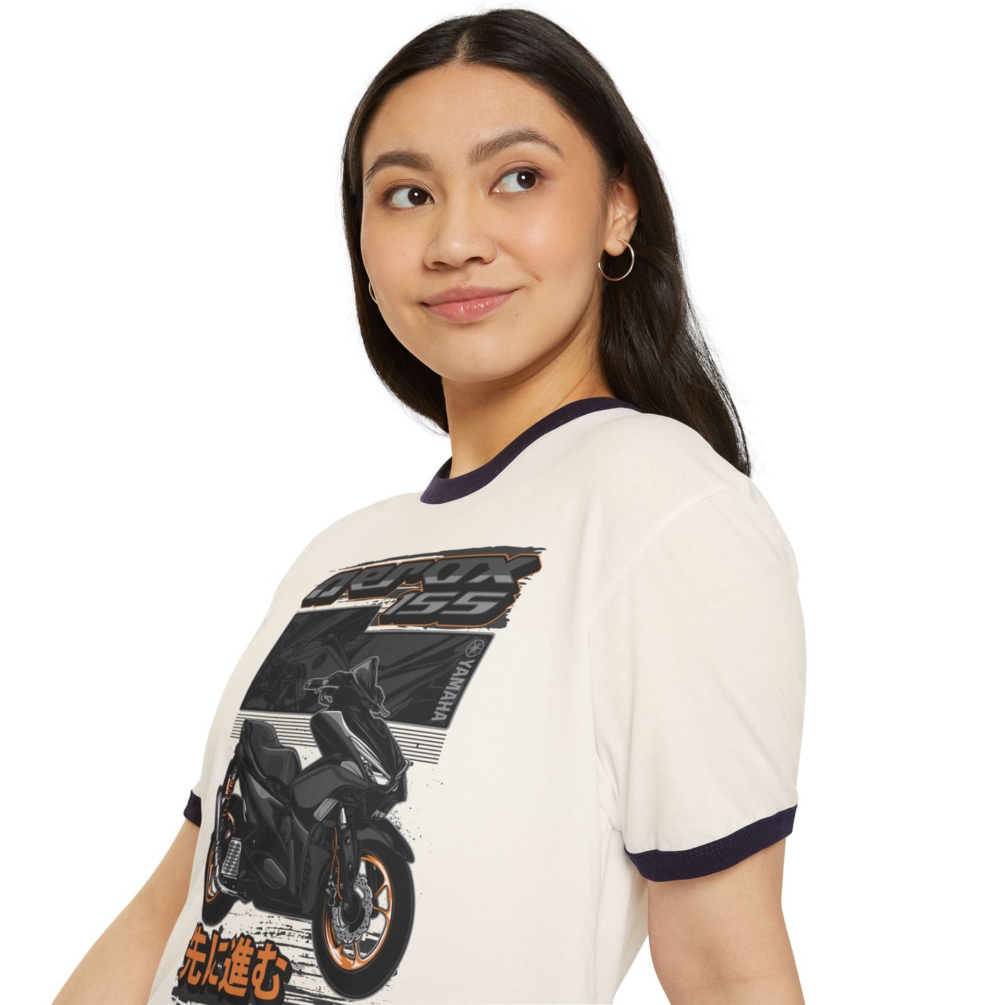 Retro Scooter Enthusiast Ringer T-Shirt - CreativeRino