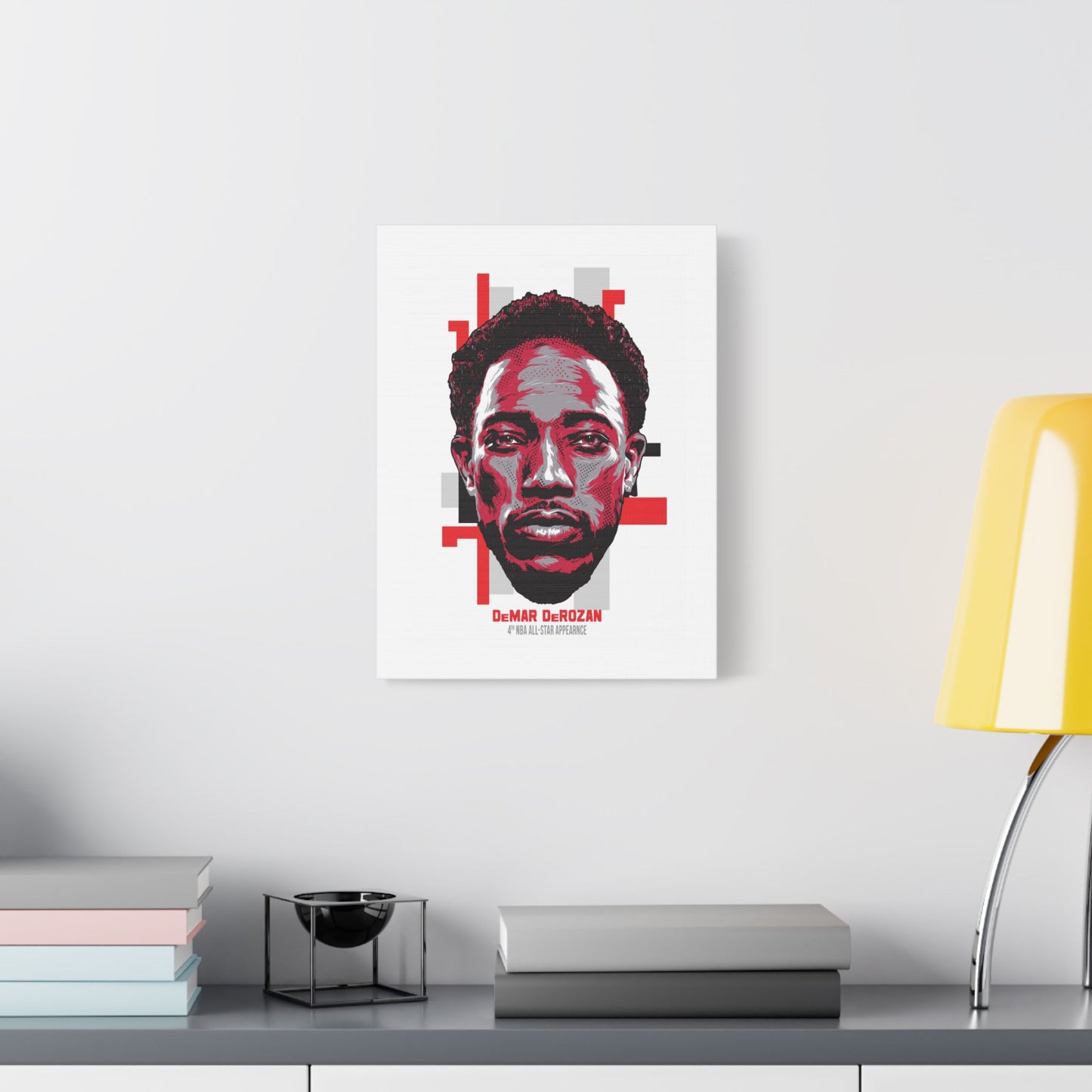 DeMar DeRozan NBA All-Star Satin Canvas Art - CreativeRino