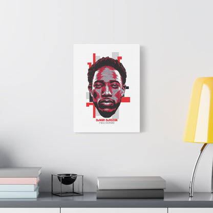 DeMar DeRozan NBA All-Star Satin Canvas Art - CreativeRino