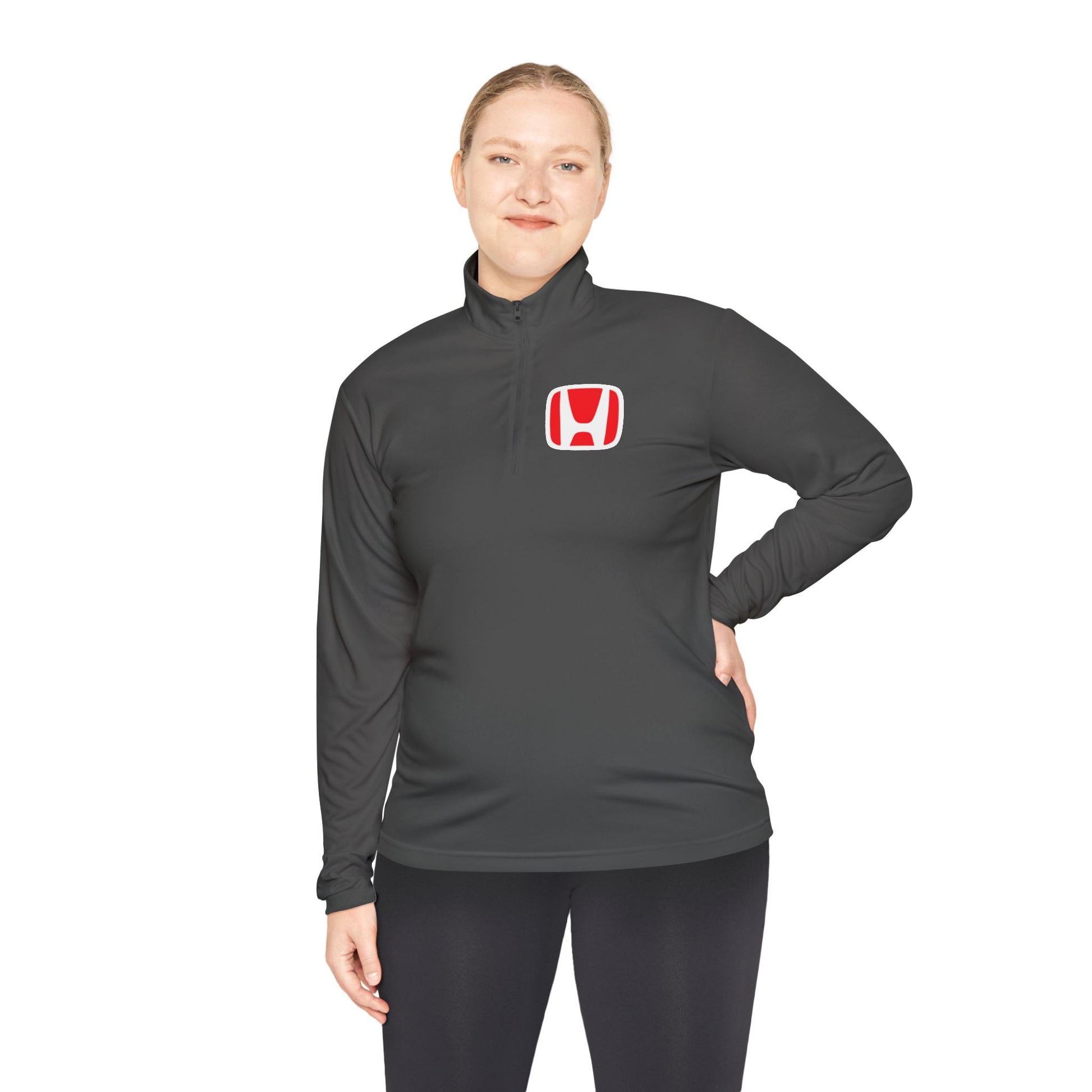 Honda Unisex Quarter-Zip Pullover with Logo - Stylish Comfort for Everyday Wear - CreativeRino