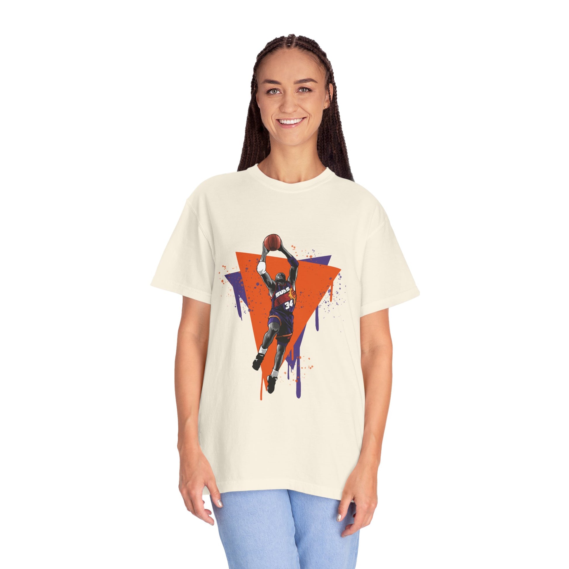 Charles Barkley Basketball T-shirt - Unisex Garment-Dyed Tee - CreativeRino