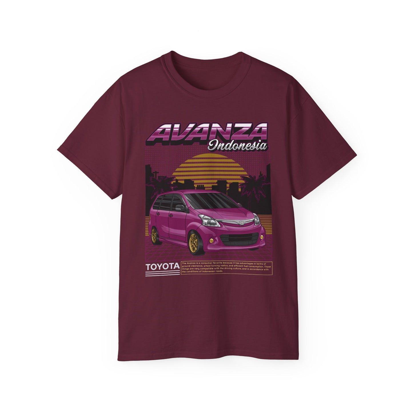 Retro Toyota Avanza Graphic Tee - Perfect T-shirt for Car Enthusiasts - CreativeRino