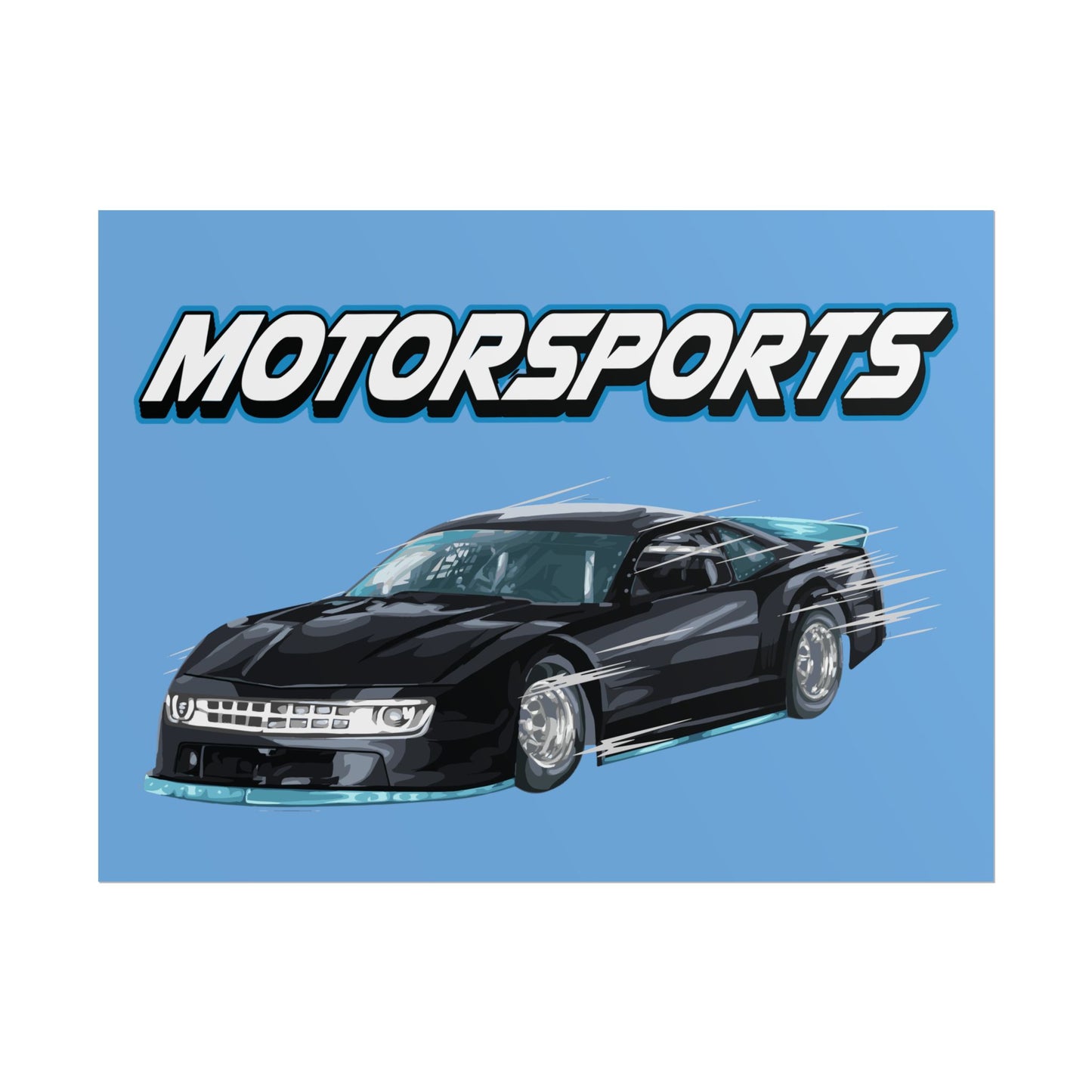 Motorsports Car Rolled Poster - Perfect for Auto Enthusiasts & Racing Fans - CreativeRino