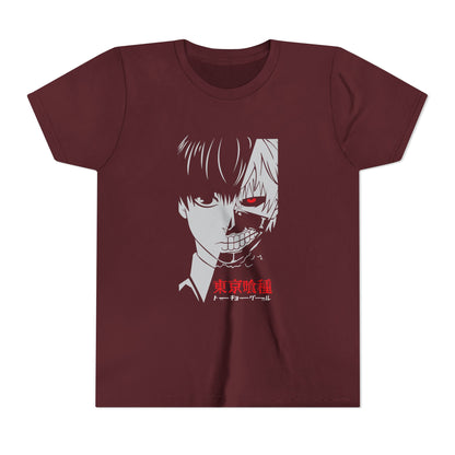 Tokyo Ghoul Youth Short Sleeve Tee - Anime Graphic T-shirt for Teens - CreativeRino