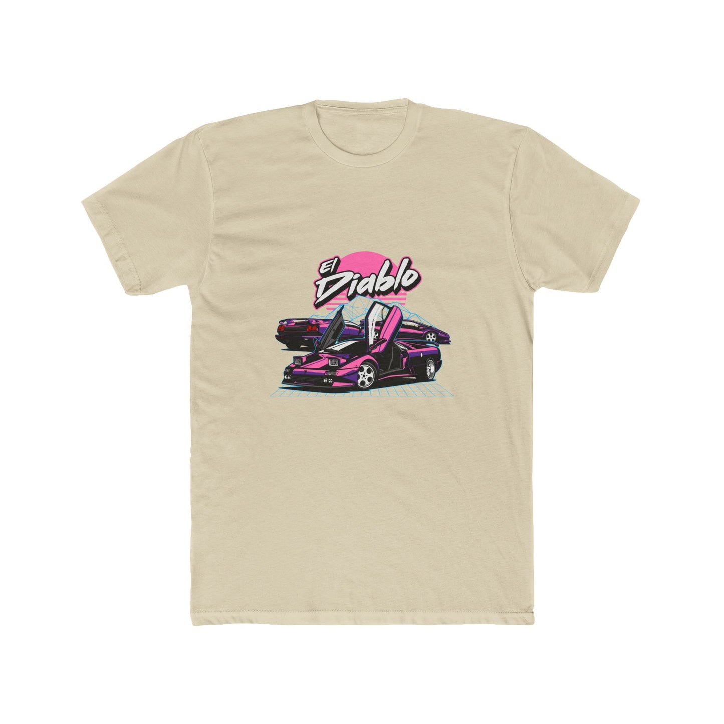 El Diablo Vintage Car Unisex Cotton Crew Tee - CreativeRino