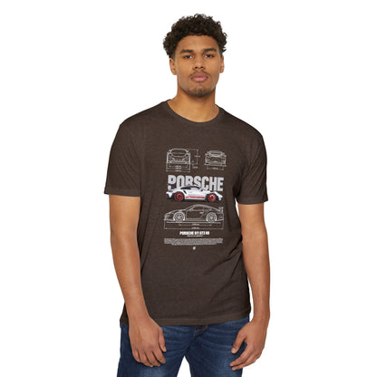 Porsche 911 GT3 Unisex CVC Jersey T-shirt - Classic Car Enthusiast Apparel - CreativeRino