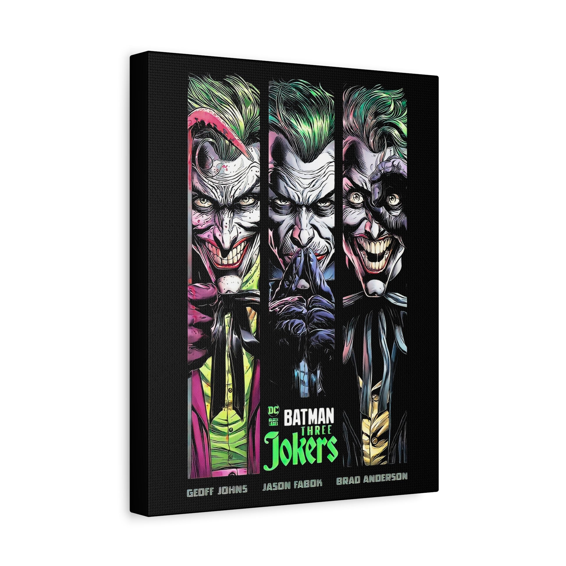 Batman Three Jokers Canvas Art - Stretched Matte Wall Décor - CreativeRino