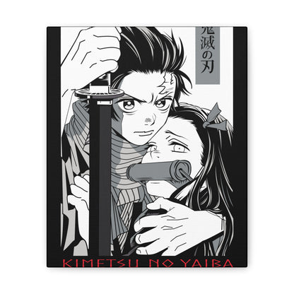 Kimetsu No Yaiba Canvas Art Print - Anime Wall Decor for Fans - CreativeRino