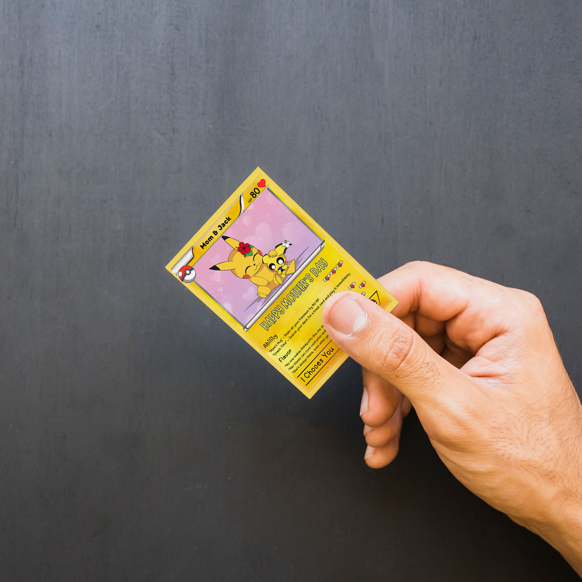 custom pokemon card gift Family Card
