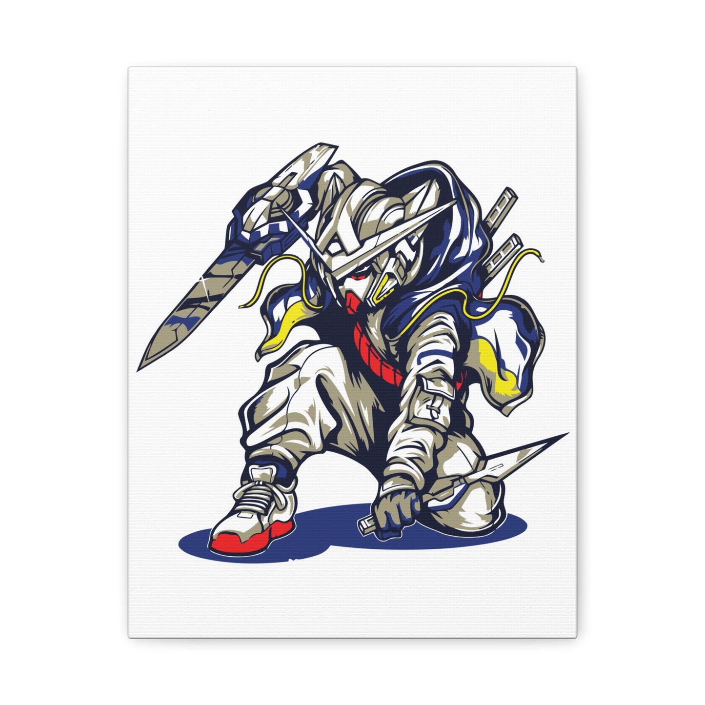 Ninja Art Canvas - Stretched Matte Anime Wall Decor - CreativeRino