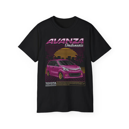 Retro Toyota Avanza Graphic Tee - Perfect T-shirt for Car Enthusiasts - CreativeRino