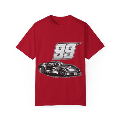 Racing Car Graphic Unisex Garment-Dyed T-shirt - CreativeRino
