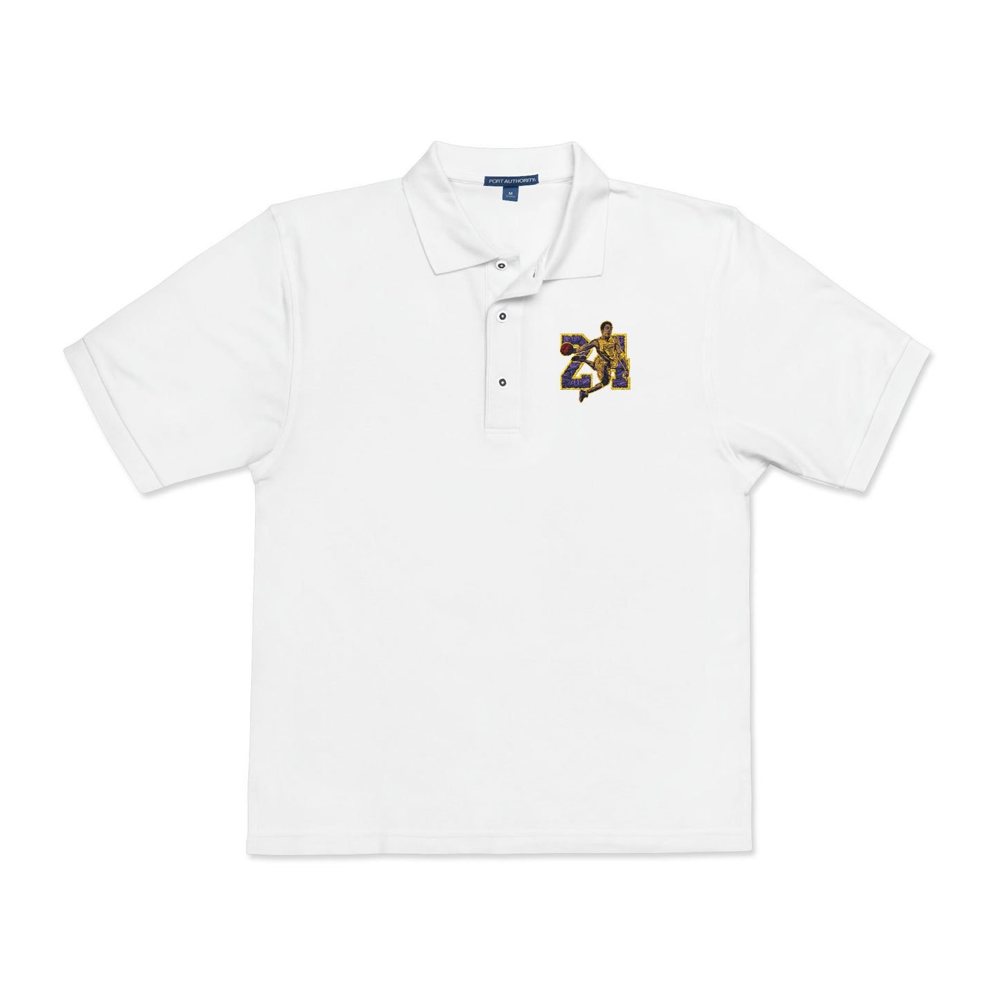 Black Mamba No. 24 Embroidered Unisex Polo Shirt - Stylish Casual Wear for Every Occasion - CreativeRino