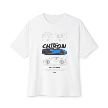 Bugatti Chiron Unisex Oversized Boxy Tee - Car T-shirt - CreativeRino